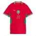 Maroko Ayoub El Kaabi #20 Domáci Ženy futbalový dres MS 2026 Krátky Rukáv